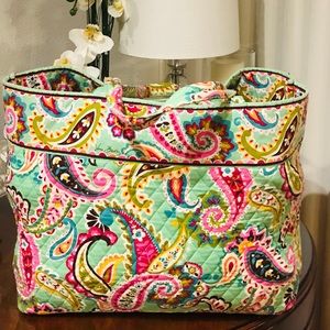Vera Bradley Paisley Print Large Jumbo Tote Bag